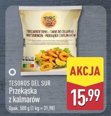 Przekąska z kalmarów Tesoros Del Sur promocja w Aldi