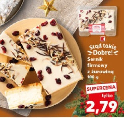 Sernik firmowy z żurawiną 100 g promocja w Kaufland