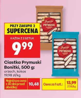 Ciastka Prymuski orzech, 500 g promocja w Biedronka