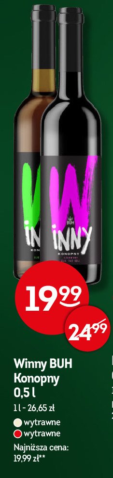 Wino Winny buh konopny promocja