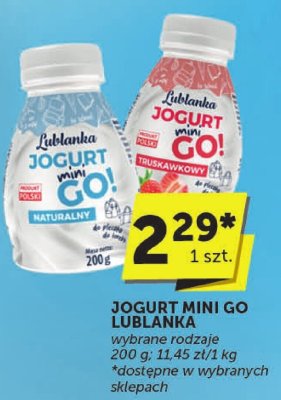 Jogurt Mini Go Lublanka wybrane rodzaje 200 g promocja w Groszek
