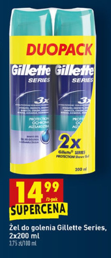 Żel do golenia 3x protection Gillette series promocja