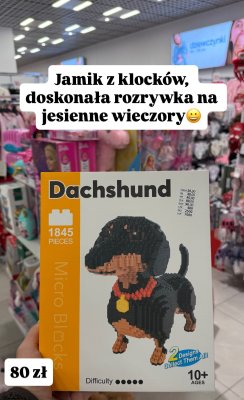 Klocki Micro Blocks jamnik Dachshund  promocja w Pepco