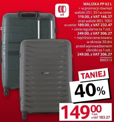 Walizka promocja w Selgros