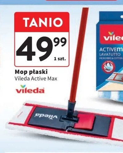 Mop płaski active max Vileda promocja