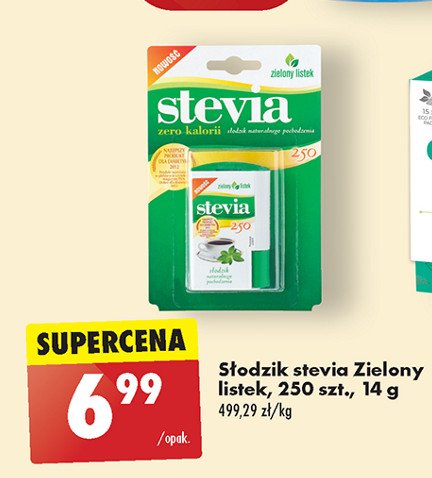 Słodzik w tabletkach Stevia promocja