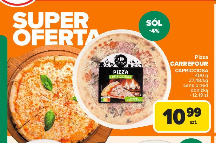 Pizza capricciosa Carrefour classic promocja w Carrefour