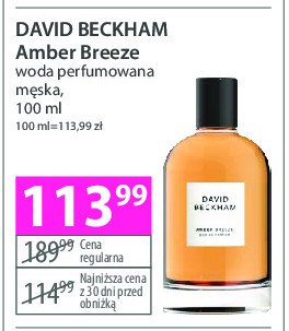 Woda perfumowana David beckham amber breeze promocja