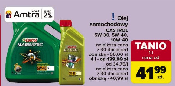 Olej 5w-30 ll Castrol edge titanium promocja