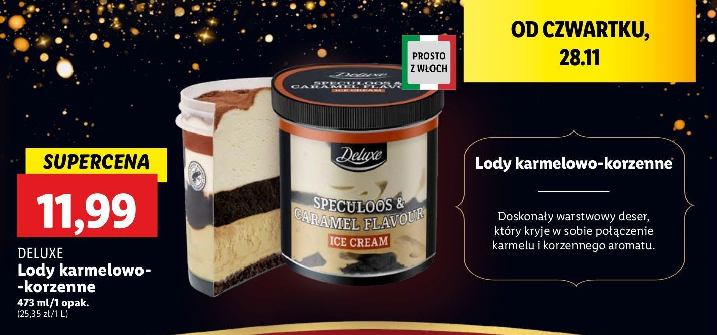 Lody cynamonowe z karmelem Deluxe promocja