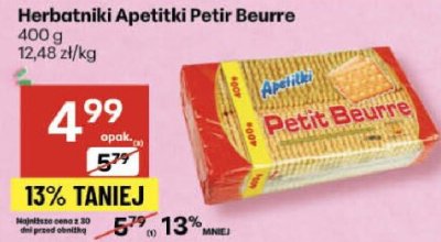 Herbatniki Apetitki Petit Beurre promocja w Delikatesy Centrum