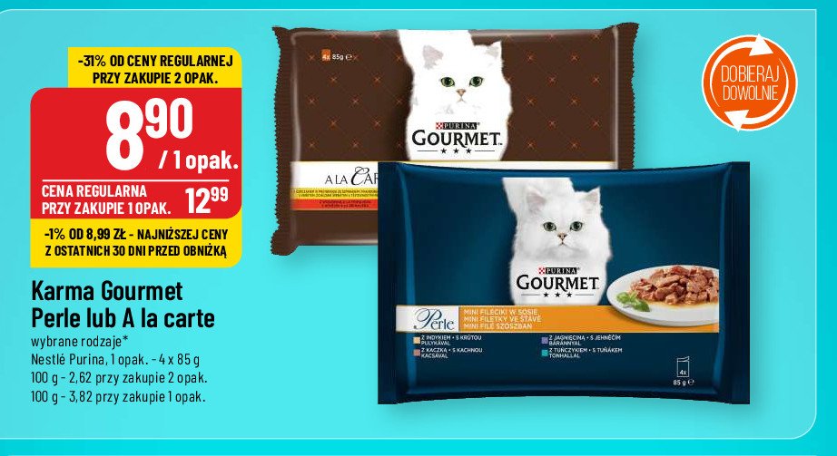 Karma dla kota kolekcja przepisów szefa kuchni Purina gourmet a la carte promocja