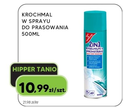 Krochmal w sprayu do prasowania 500ml promocja w HIPPER.pl