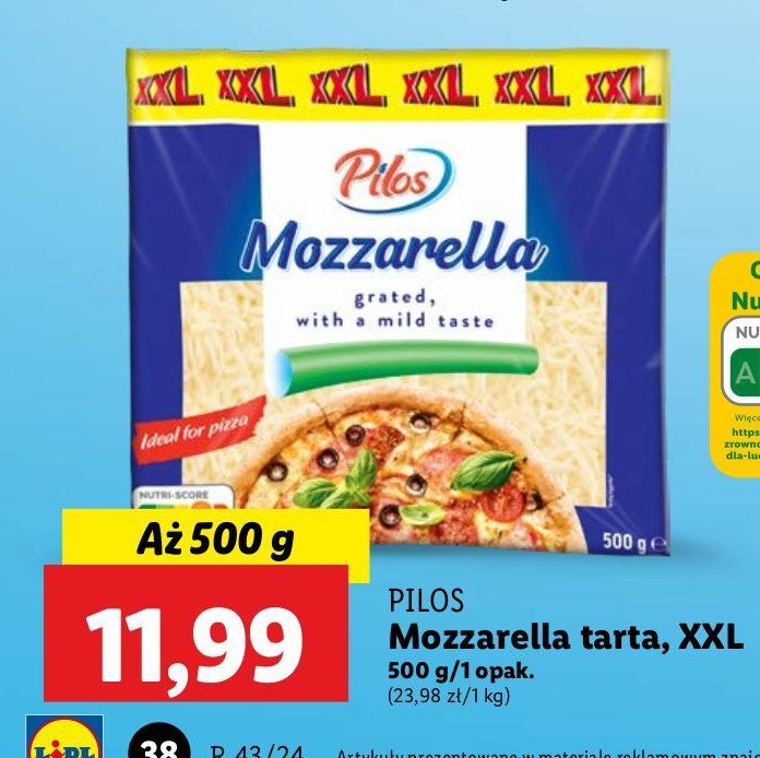 Ser mozzarella tarty Pilos promocja