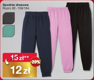 Spodnie dresowe promocja w Woolworth