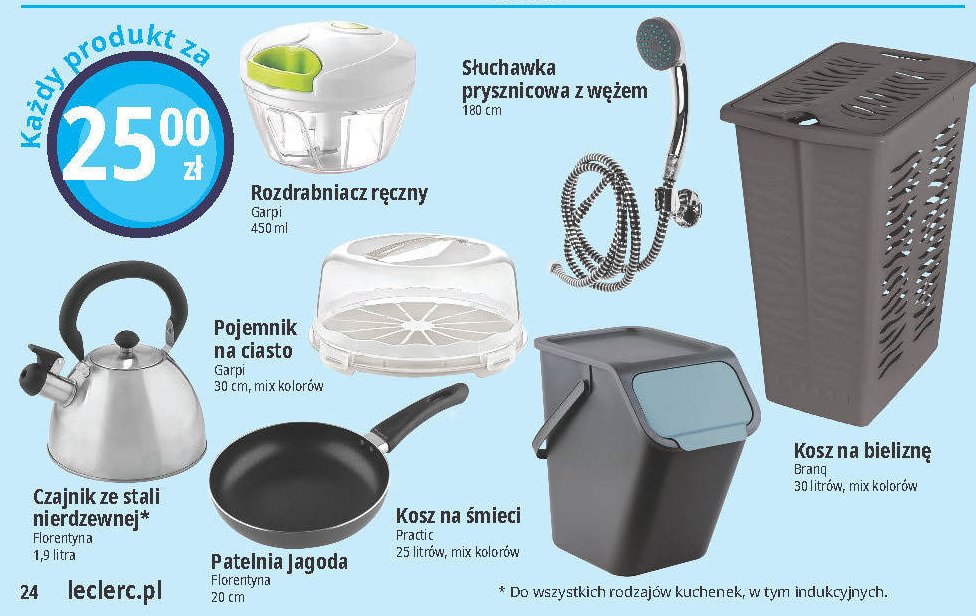 Słuchawka prysznicowa + wąż 180 cm promocja