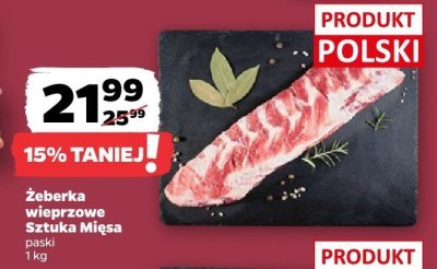 Żeberka wieprzowe Sztuka Mięsa promocja w Netto