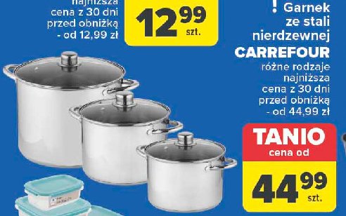 Garnek ze stali nierdzewnej Carrefour promocja