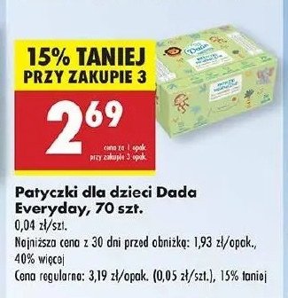 Patyczki dla niemowląt Dada promocja