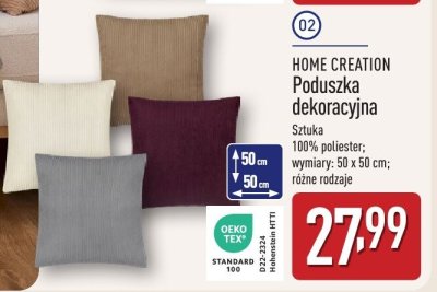 Poduszka dekoracyjna HOME CREATION promocja w Aldi