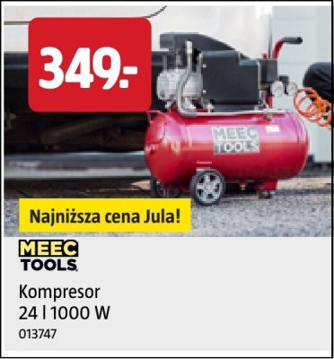 Kompresor 24 l 1000 W MEEC TOOLS promocja w Jula