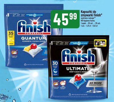 Kapsułki do zmywarki wybrane rodzaje Finish promocja