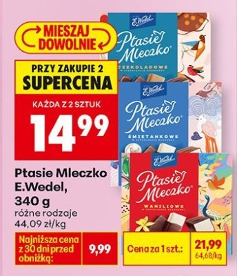Ptasie Mleczko, 340 g promocja w Biedronka