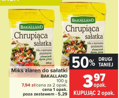 Chrupiąca sałatka Bakalland promocja