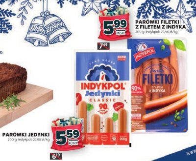 Parówki Indykpol Jedynki promocja w Stokrotka