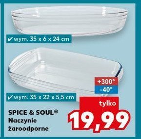 Naczynie żarodoporne 35 x 6 x 24 cm owalne K-classic spice & soul promocja w Kaufland