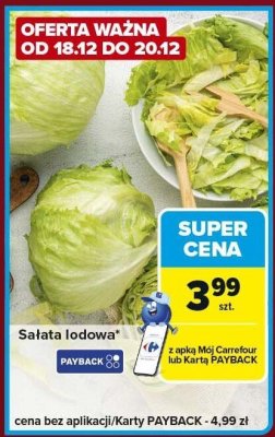 Sałata promocja w Carrefour Express
