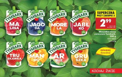 Mus truskawka Tymbark promocja