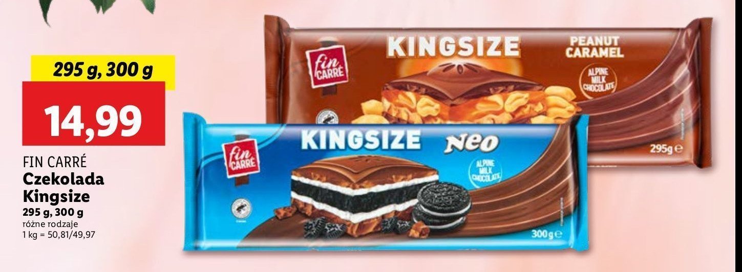 Czekolada kingsize neo Fin carre promocja