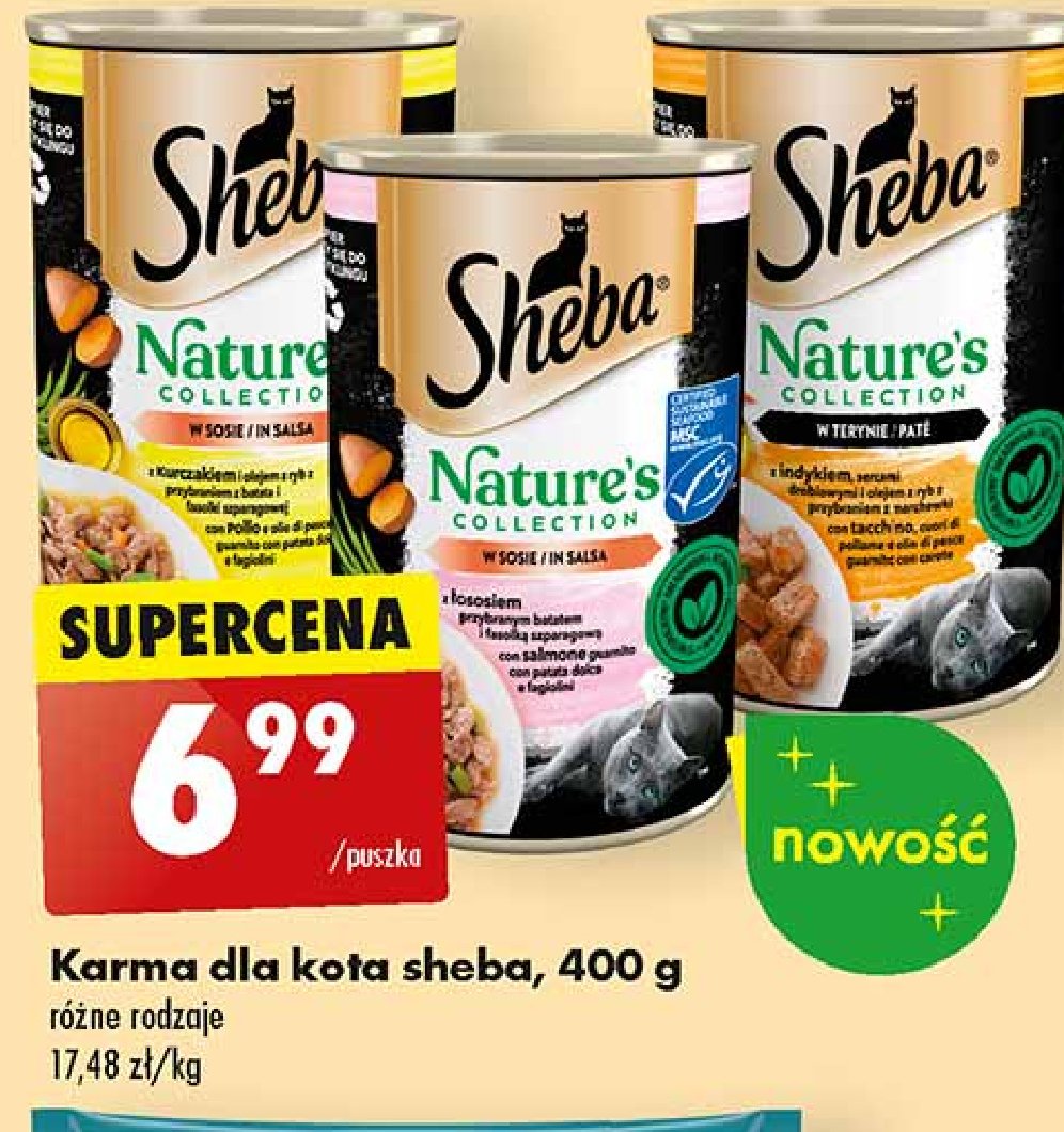 Karma dla kota z indykiem SHEBA NATURE'S COLLECTION promocja