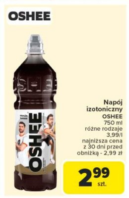 Napój izotoniczny black Oshee promocja