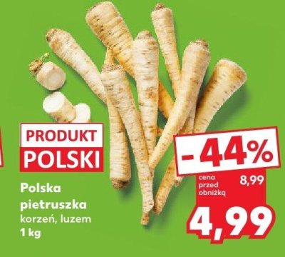 Pietruszka polska korzeń, luzem promocja w Kaufland