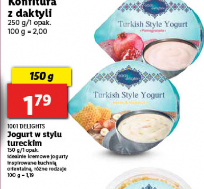 Jogurt turecki z miodem i orzechami 1001 delights promocja