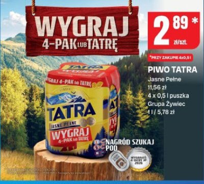 Piwo Tatra Jasne Pełne promocja w Chorten