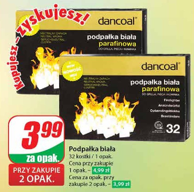 Podpałka do grilla parafinowa Dancoal promocja