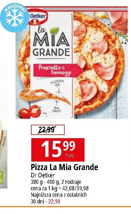 Pizza prosciutto & formaggi promocja