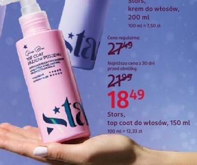 Top coat do włosów Stars, 150 ml promocja w Rossmann