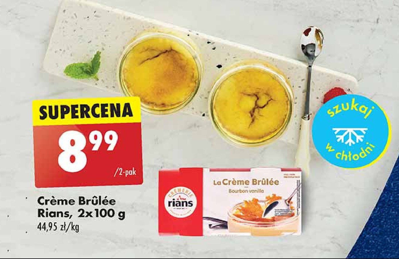 Creme brulee wanilia Rians promocja