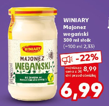 Majonez wegański Winiary promocja w Kaufland