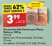 Soczewica zielona Plony natury promocja