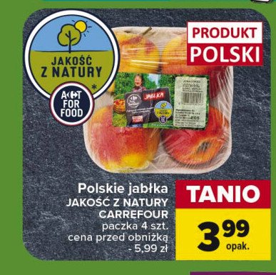 Jabłka polskie Carrefour targ świeżości promocja