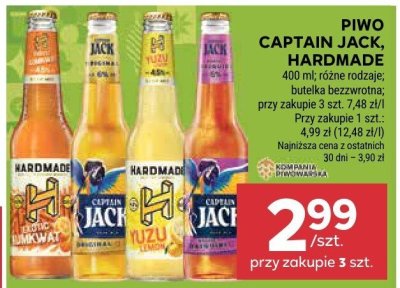 Piwo Captain Jack Hardmade promocja w Stokrotka