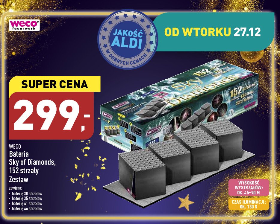 Bateria sky of diamonds 152 strza艂y Weco promocja