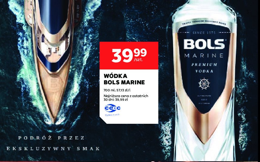 Wódka Bols marine promocja w Stokrotka