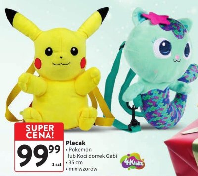 Plecak Koci domek Gabi 35 cm, mix wzorów promocja w Intermarche