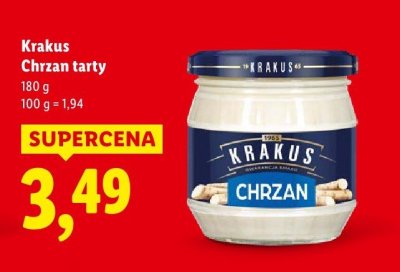 Chrzan tarty  promocja w Lidl